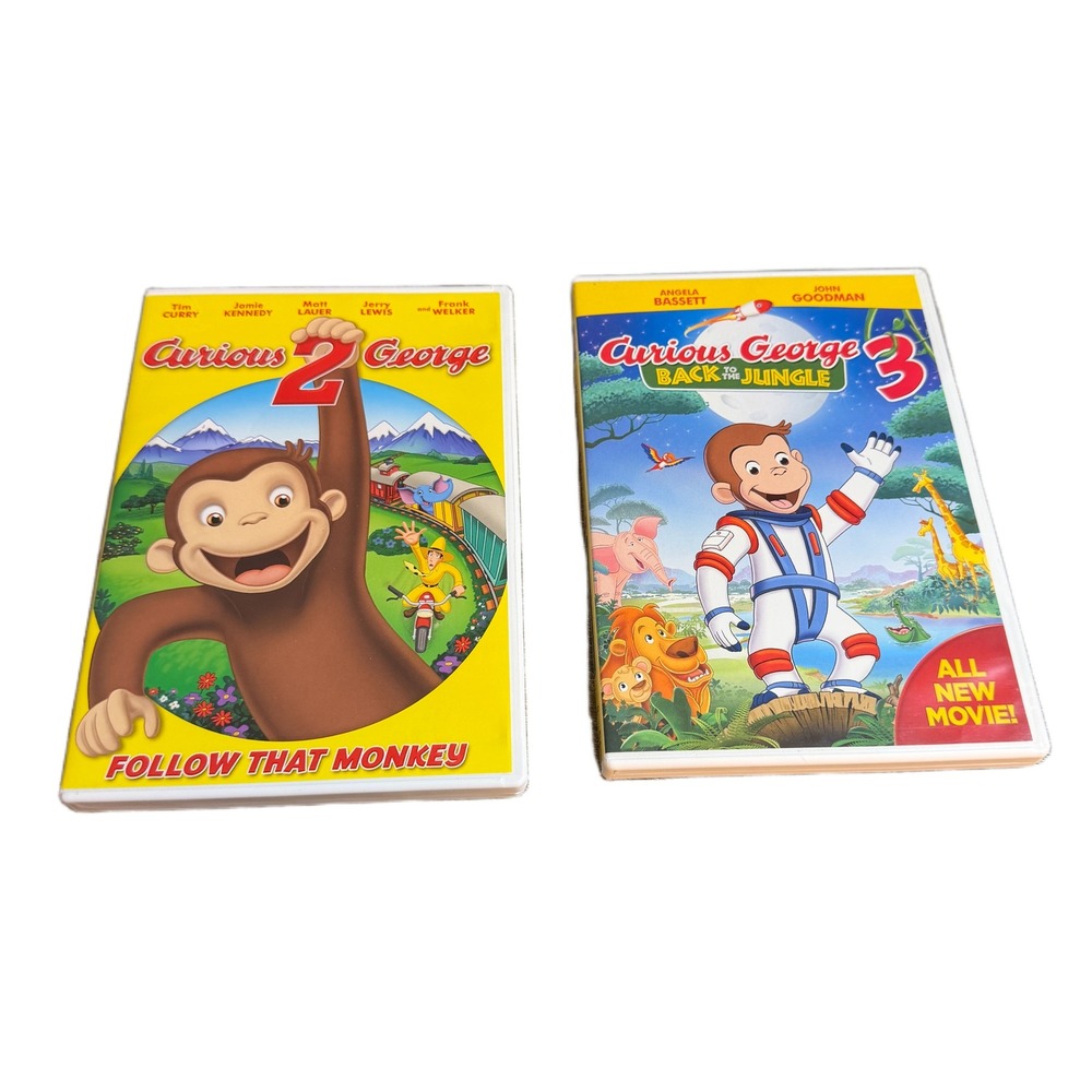 Curious George 2 Follow That Monkey &Curious George 3 Back to the Jungle DVD Set